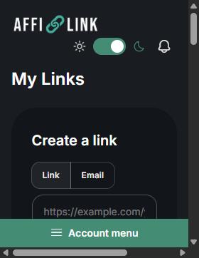 Creating a Smart Link in the Affi.link dashboard